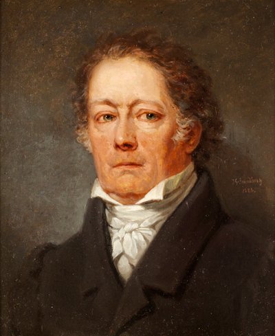 Prosten, el parlamentario y escritor, conde Fredrik Bogislaus von Schwerin 1764-1834 de Johan Gustaf Sandberg